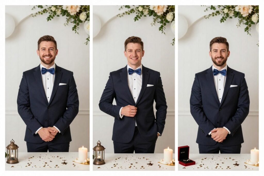 Personalized elements in groomsmen proposal boxes showing individual touches