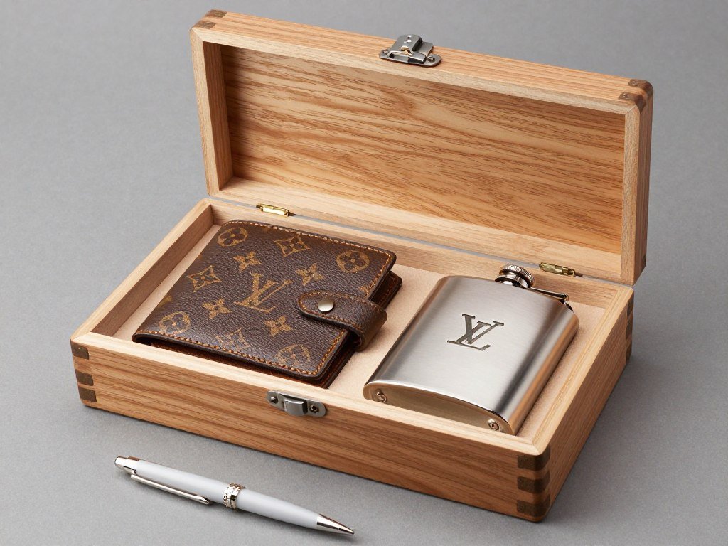 Personalized groomsmen gift box with engraved accessories Personalized groomsmen gift box with engraved accessories