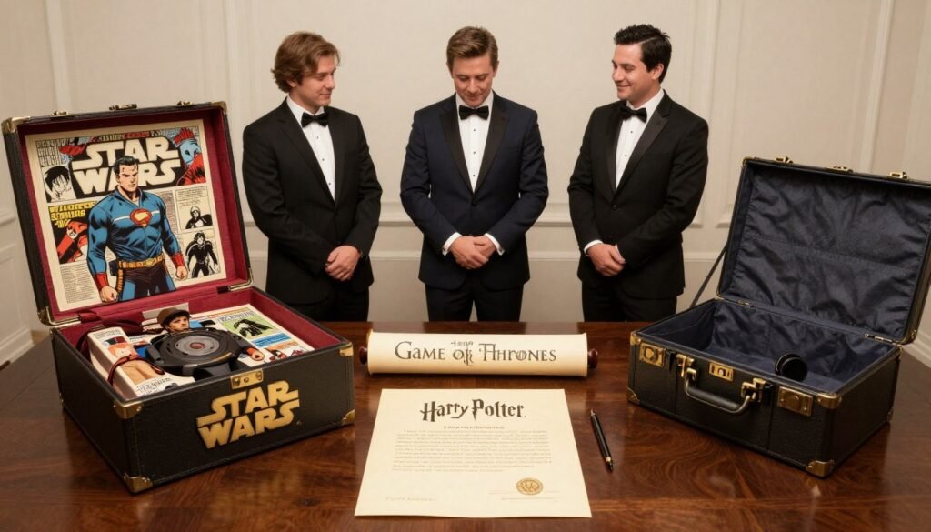 Pop culture themed groomsmen proposals based on movies and shows