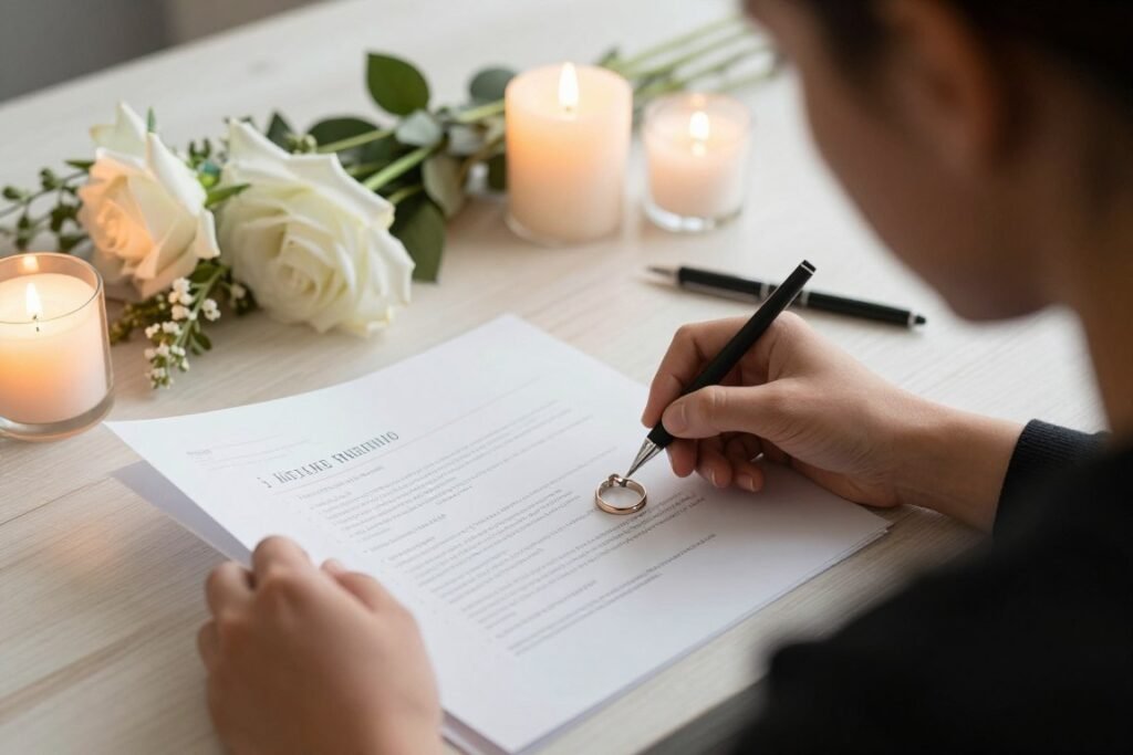 Proposal planning with engagement ring and romantic setup Proposal planning with engagement ring and romantic setup