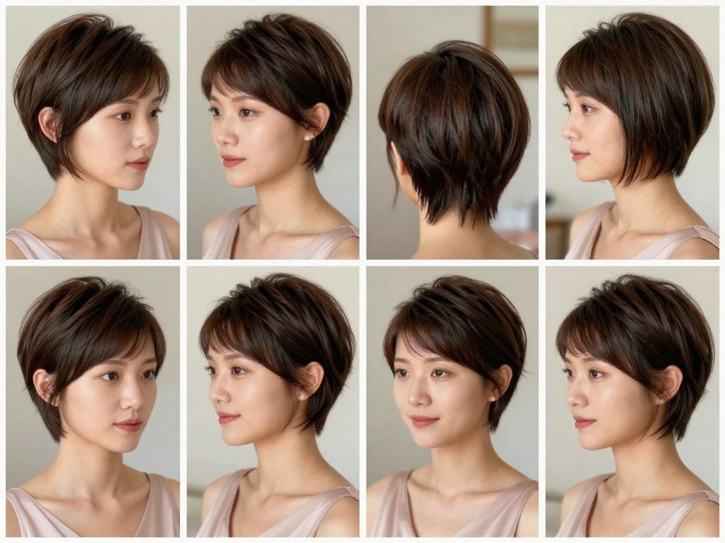 Short hair bridesmaid hairstyle showing styling possibilities Short hair bridesmaid hairstyle showing styling possibilities