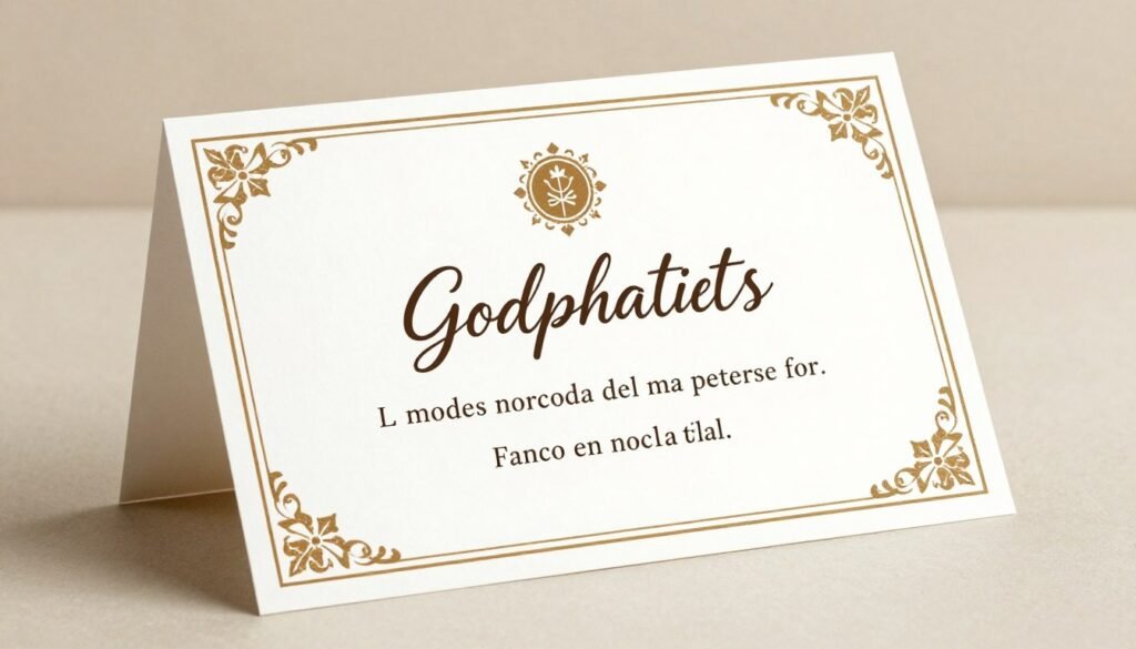 Spanish language godparent proposal card