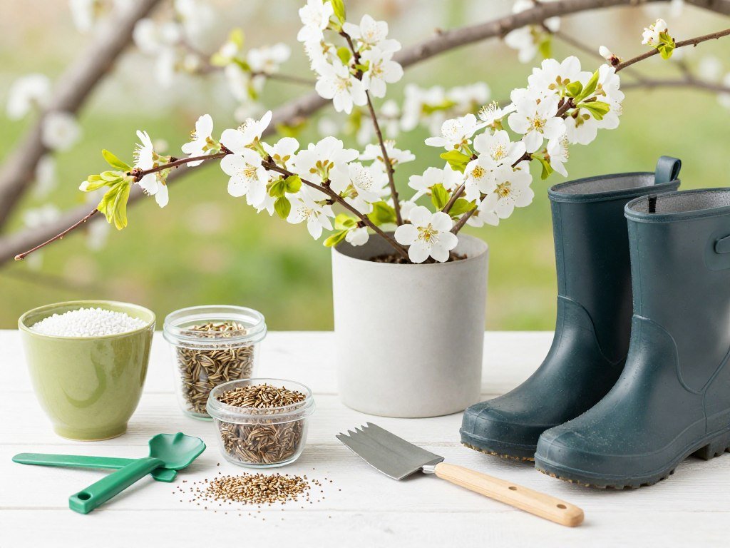 Spring garden and outdoor items Spring garden and outdoor items