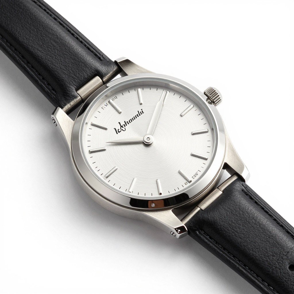 Stainless steel groomsmen watch with engraved case back