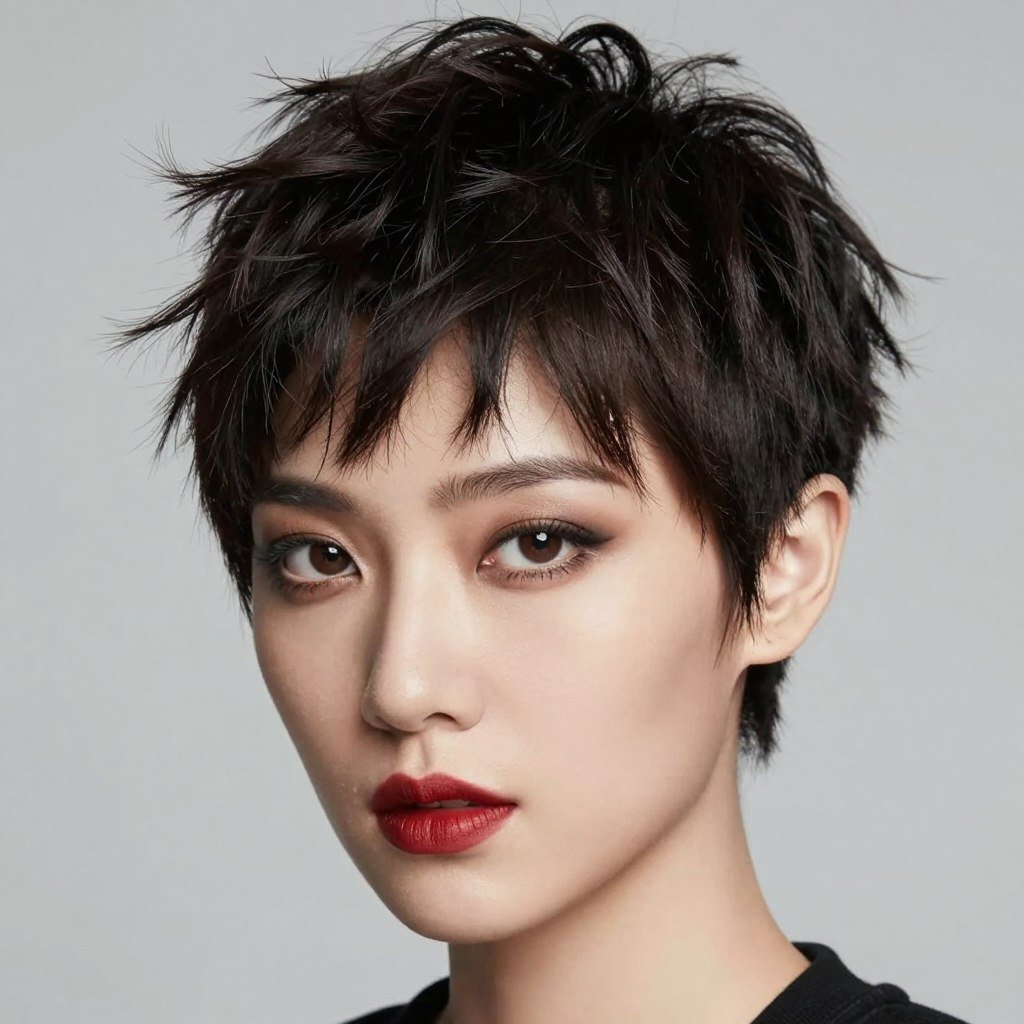 Textured pixie cut birthday hairstyle