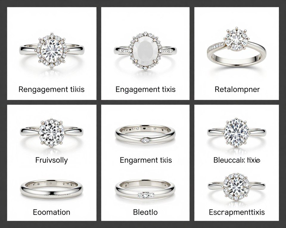 Various engagement rings at different price points Various engagement rings at different price points