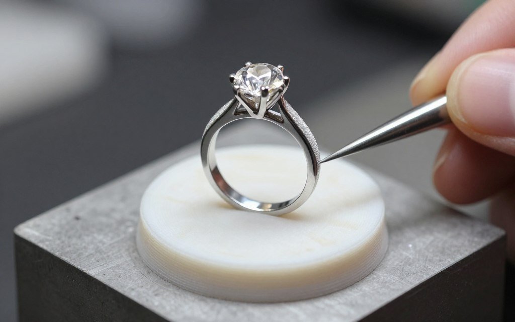 Wax model of custom engagement ring Wax model of custom engagement ring