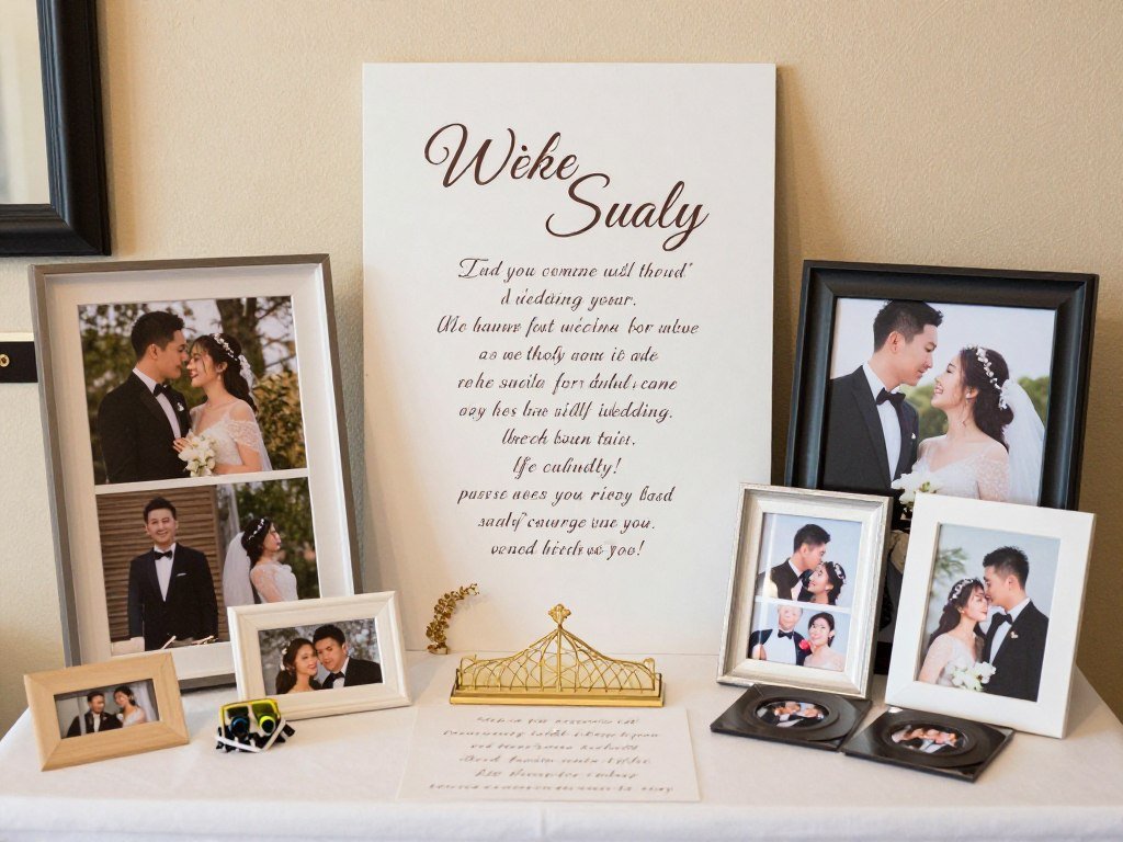 Wedding decoration details that tell the couple's unique story