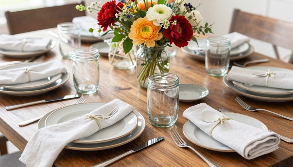 affordable beautiful table setting