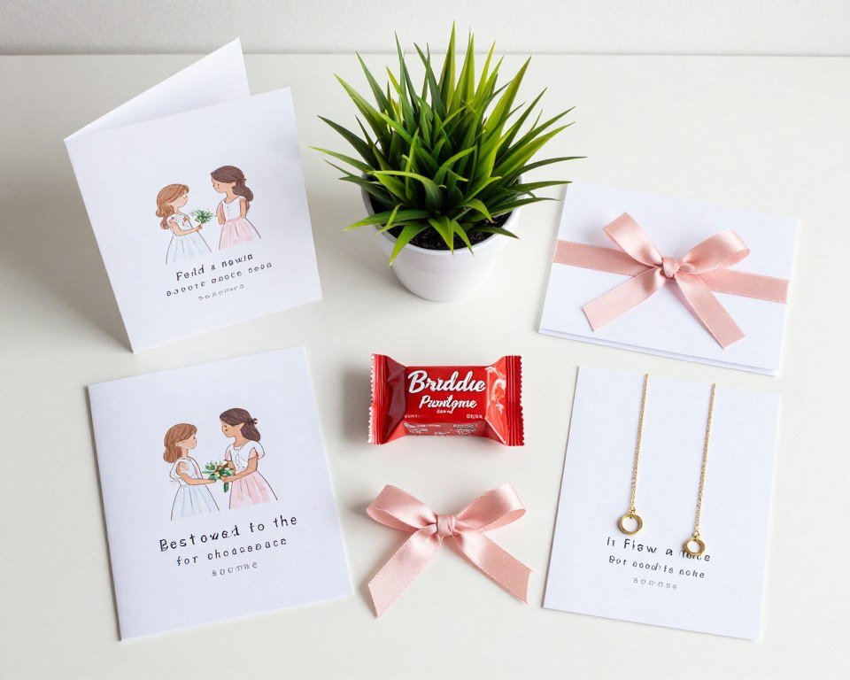 affordable bridesmaid proposal gifts arranged beautifully