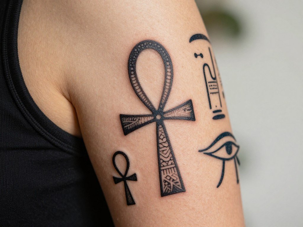 ancient Egyptian inspired wedding tattoo designs