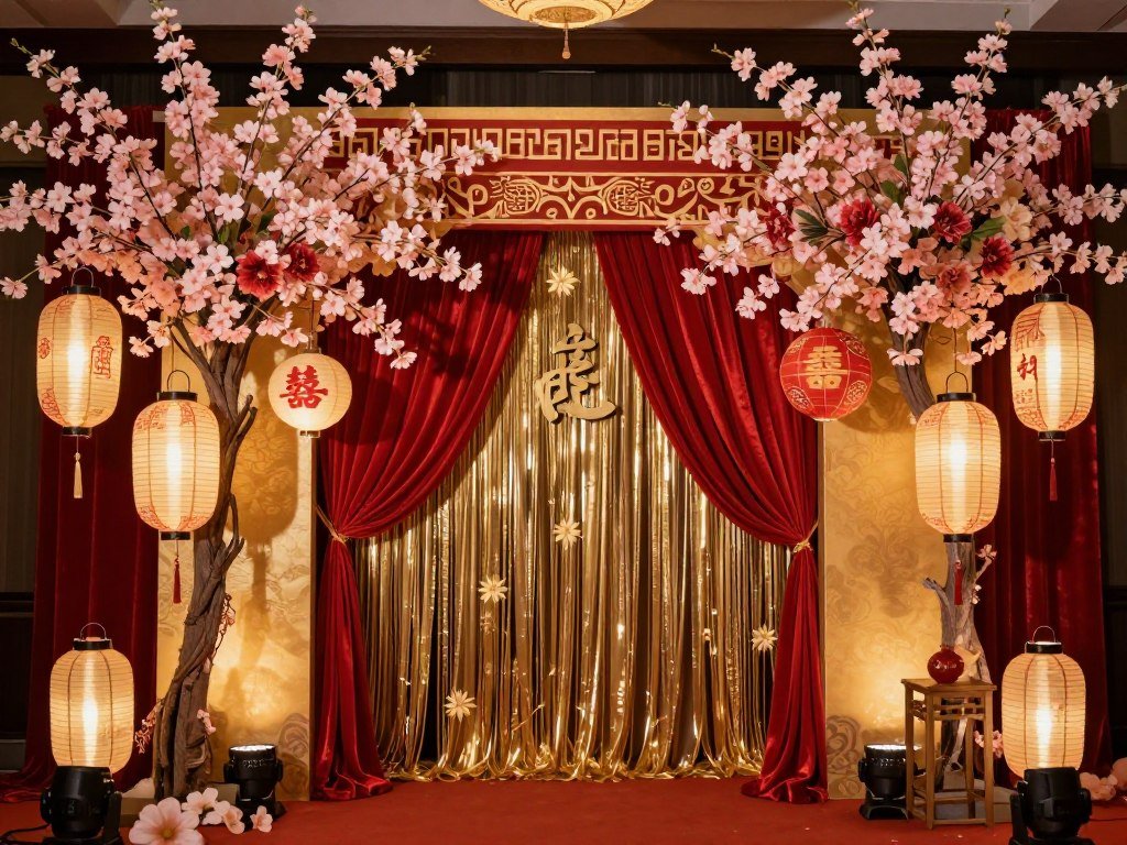 asian fusion wedding theme with traditional elements