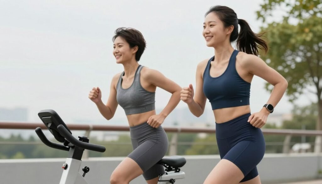 athletic couple doing sports together date