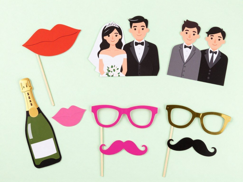 bachelorette photo booth props