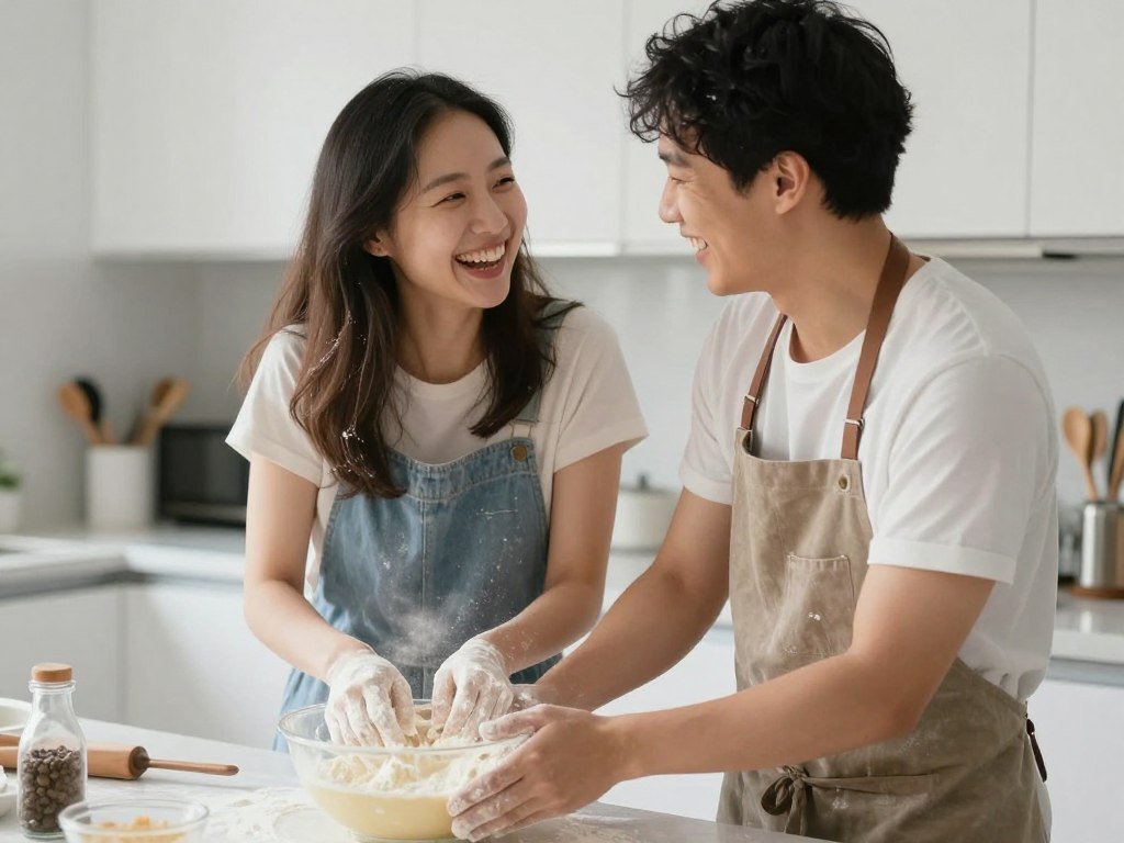 baking together anniversary photos
