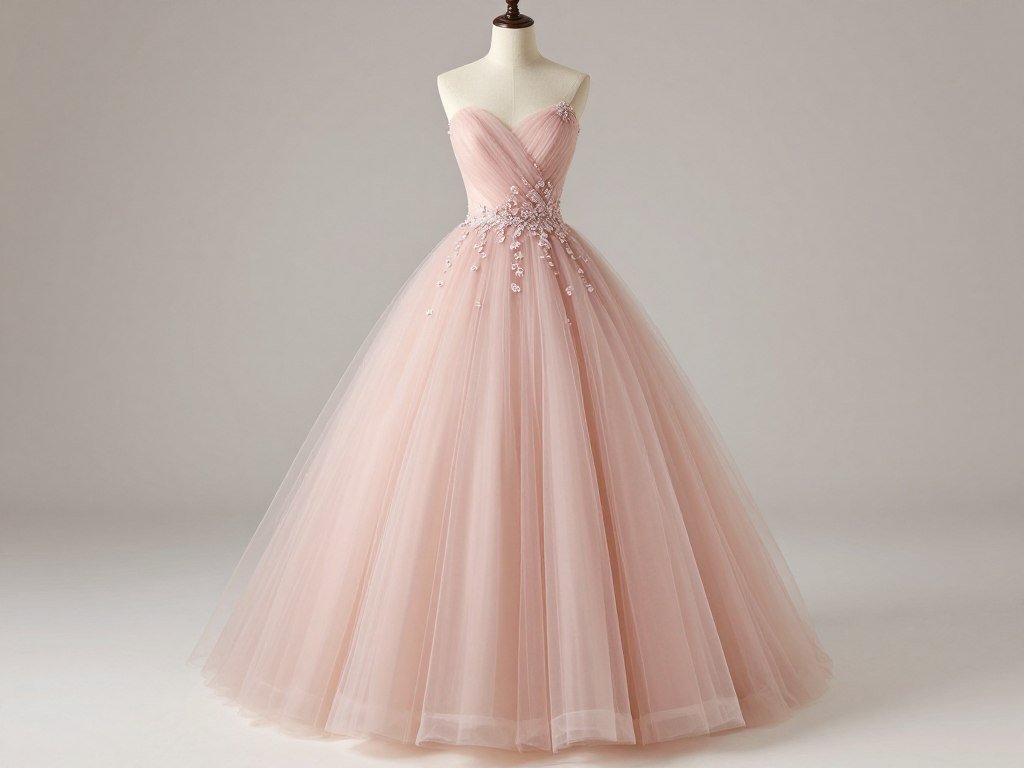 ball gown bridesmaid dress tulle skirt