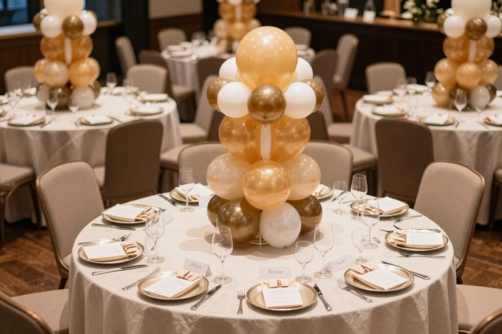 balloon bouquet ideas for table centerpiece arrangements at parties and events