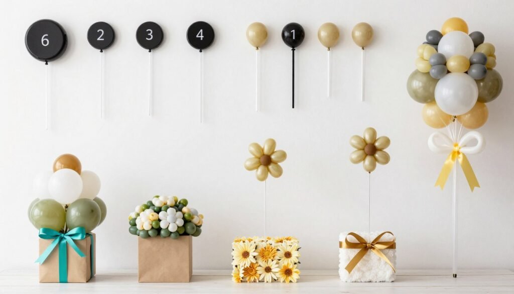 balloon weight and anchoring ideas for stable balloon bouquet displays