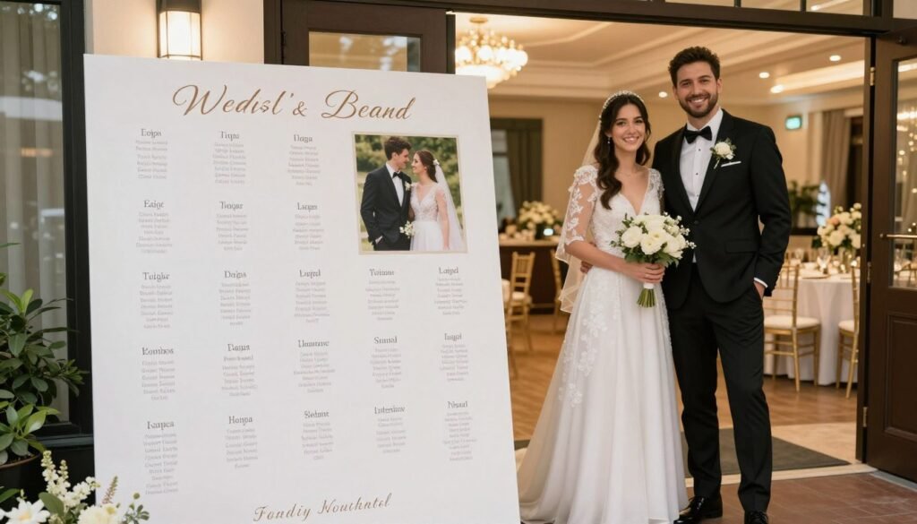 beautiful complete wedding seating chart display at reception beautiful complete wedding seating chart display at reception