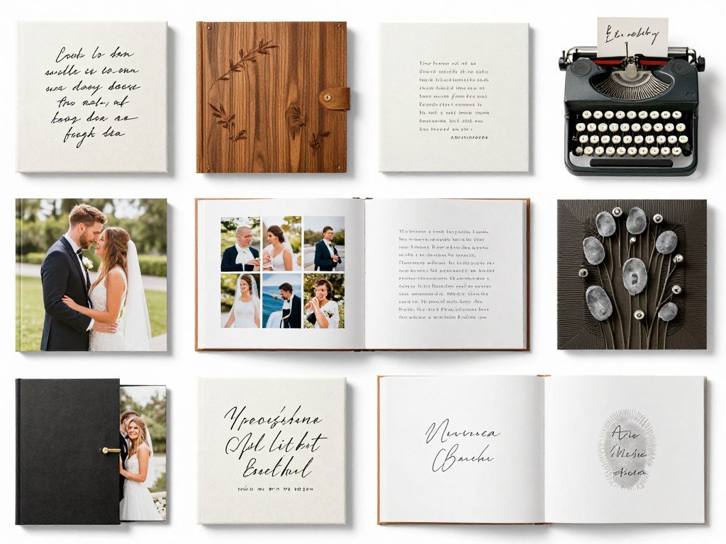 beautiful display of various wedding guest book alternatives showing the variety and creativity of modern options beautiful display of various wedding guest book alternatives showing the variety and creativity of modern options
