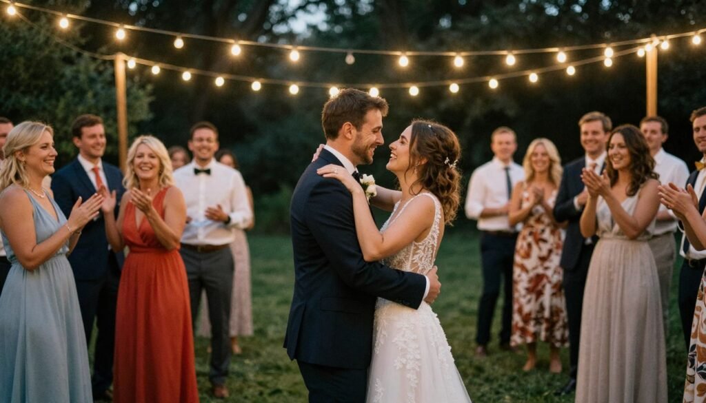 beautiful outdoor wedding celebration