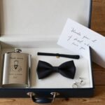 best man proposal gift box with personalized items and accessories