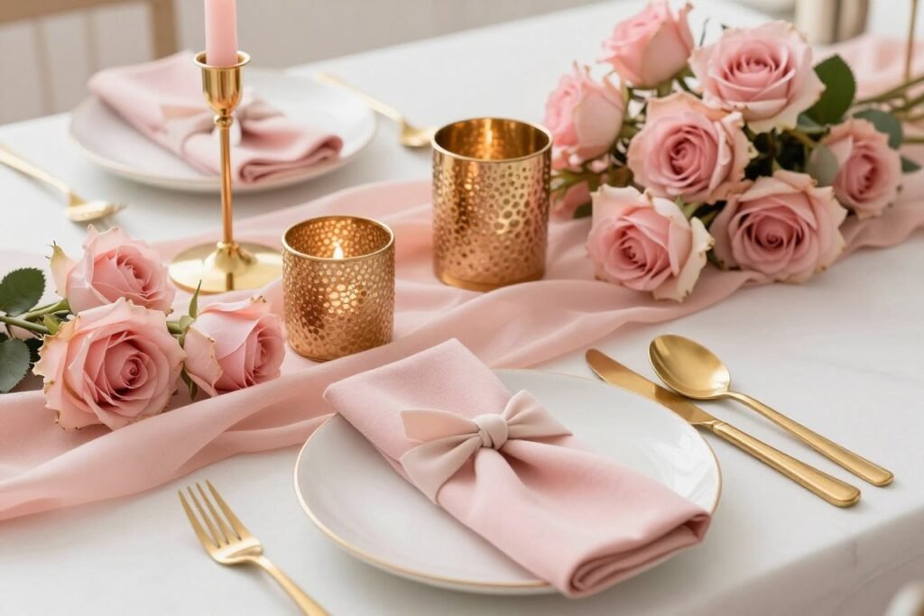 blush pink and gold decoration elements blush pink and gold decoration elements
