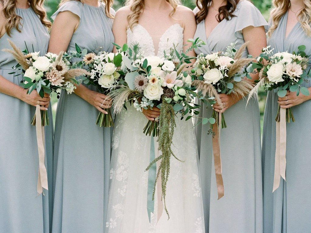 bohemian garden style bridesmaid bouquets bohemian garden style bridesmaid bouquets