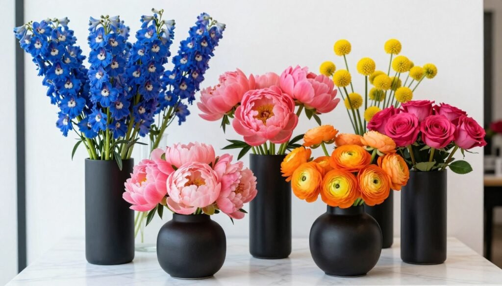 bold wedding color palette with unexpected color combinations