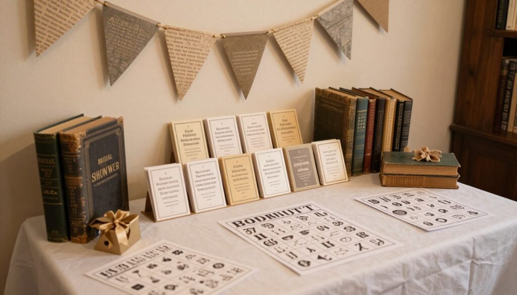 book themed bridal shower games and activities setup book themed bridal shower games and activities setup
