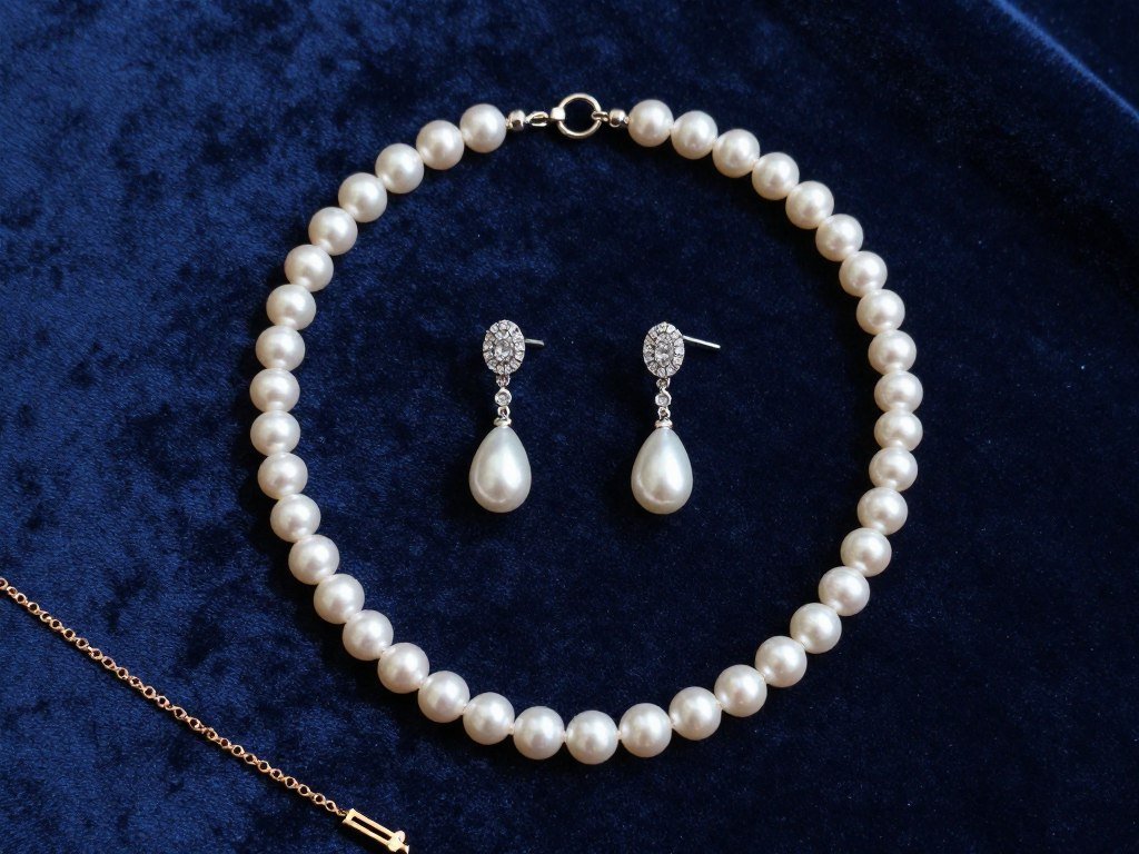 bridal jewelry essentials including necklace, earrings, and bracelet on velvet display bridal jewelry essentials including necklace, earrings, and bracelet on velvet display