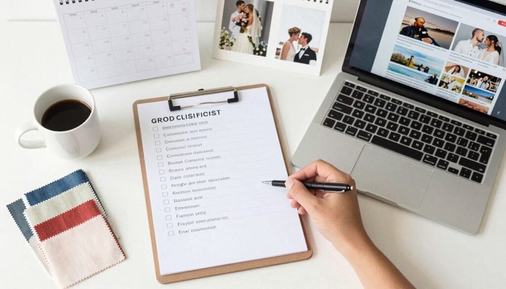 bridal shower planning checklist and supplies