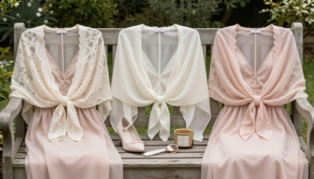 bridesmaid cover-ups shawls cardigans garden party options