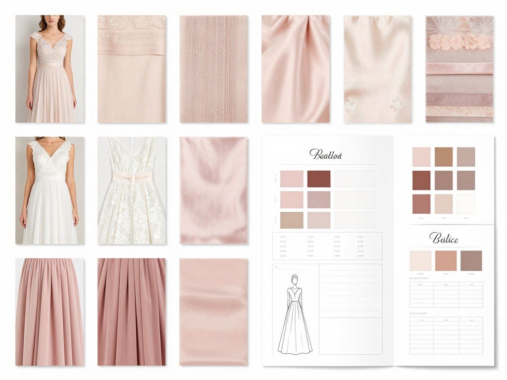 bridesmaid dress fabric swatches colors