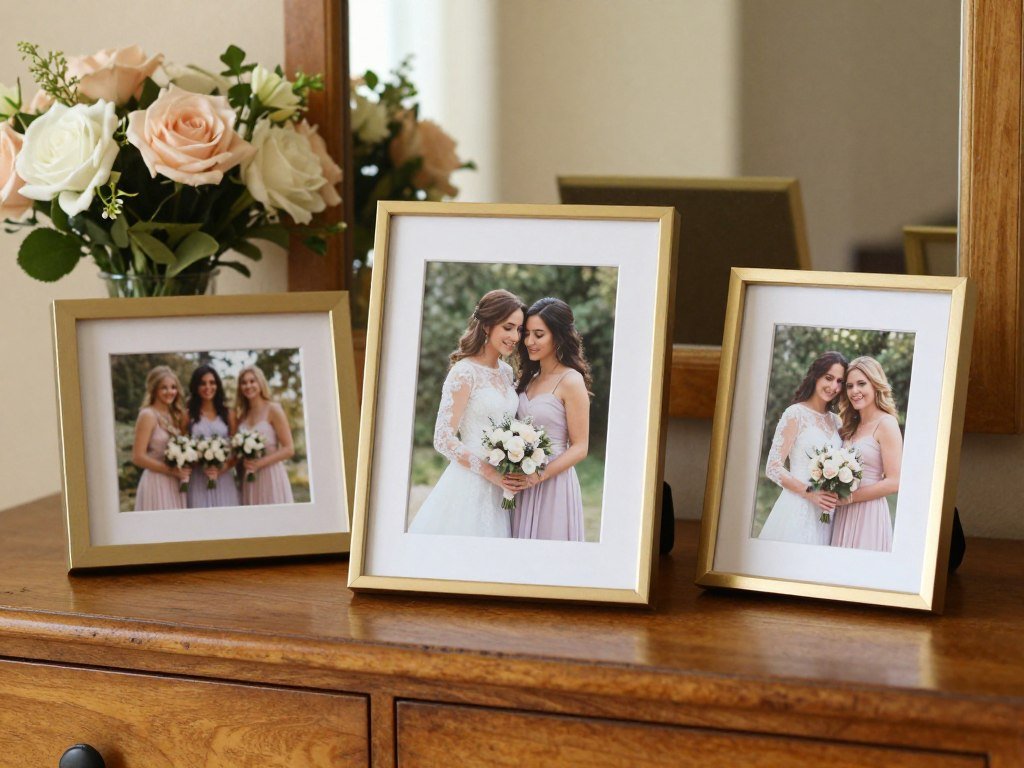 bridesmaid photo frames