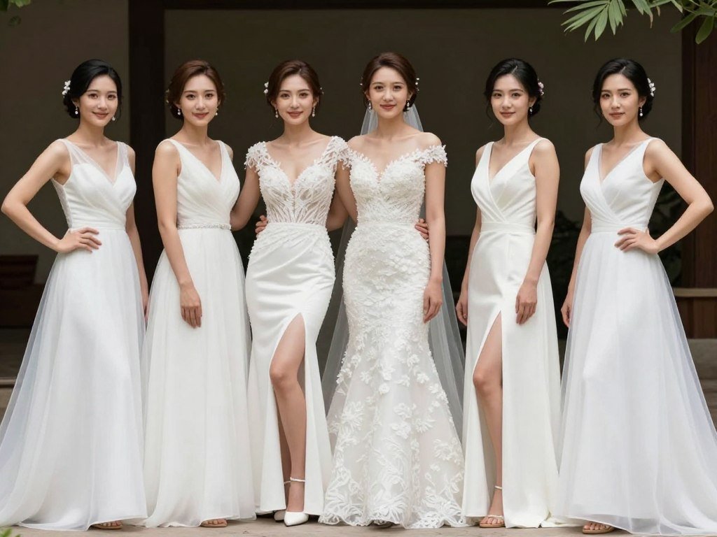 bridesmaids demonstrating flattering poses