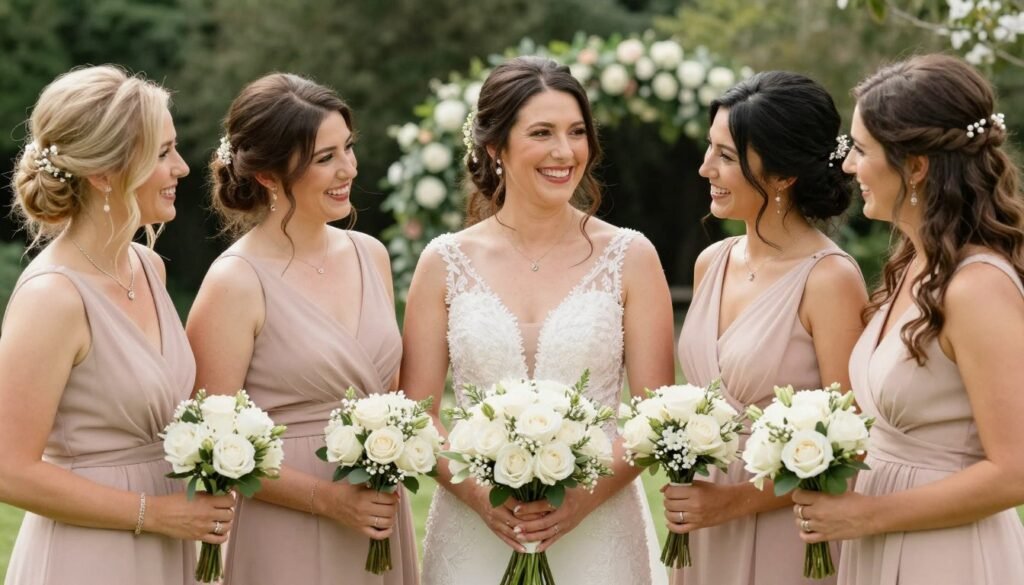 bridesmaids personal style accessories individual touches garden