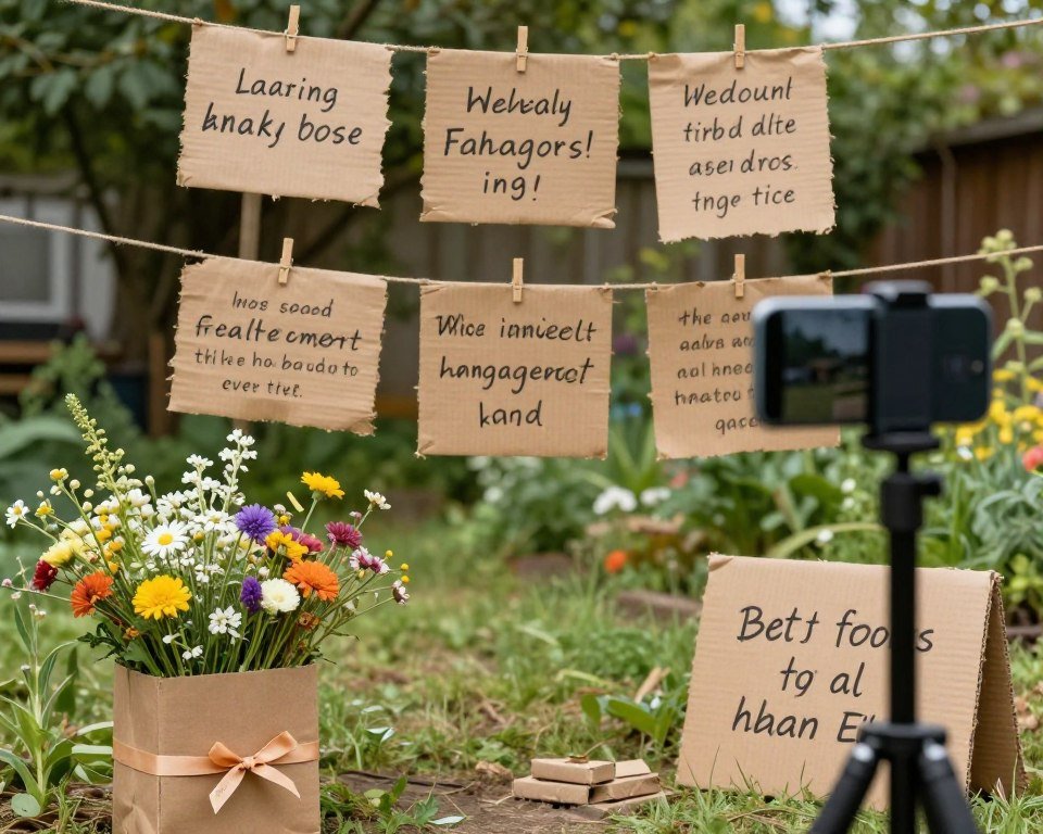 budget-friendly engagement announcement ideas with DIY elements