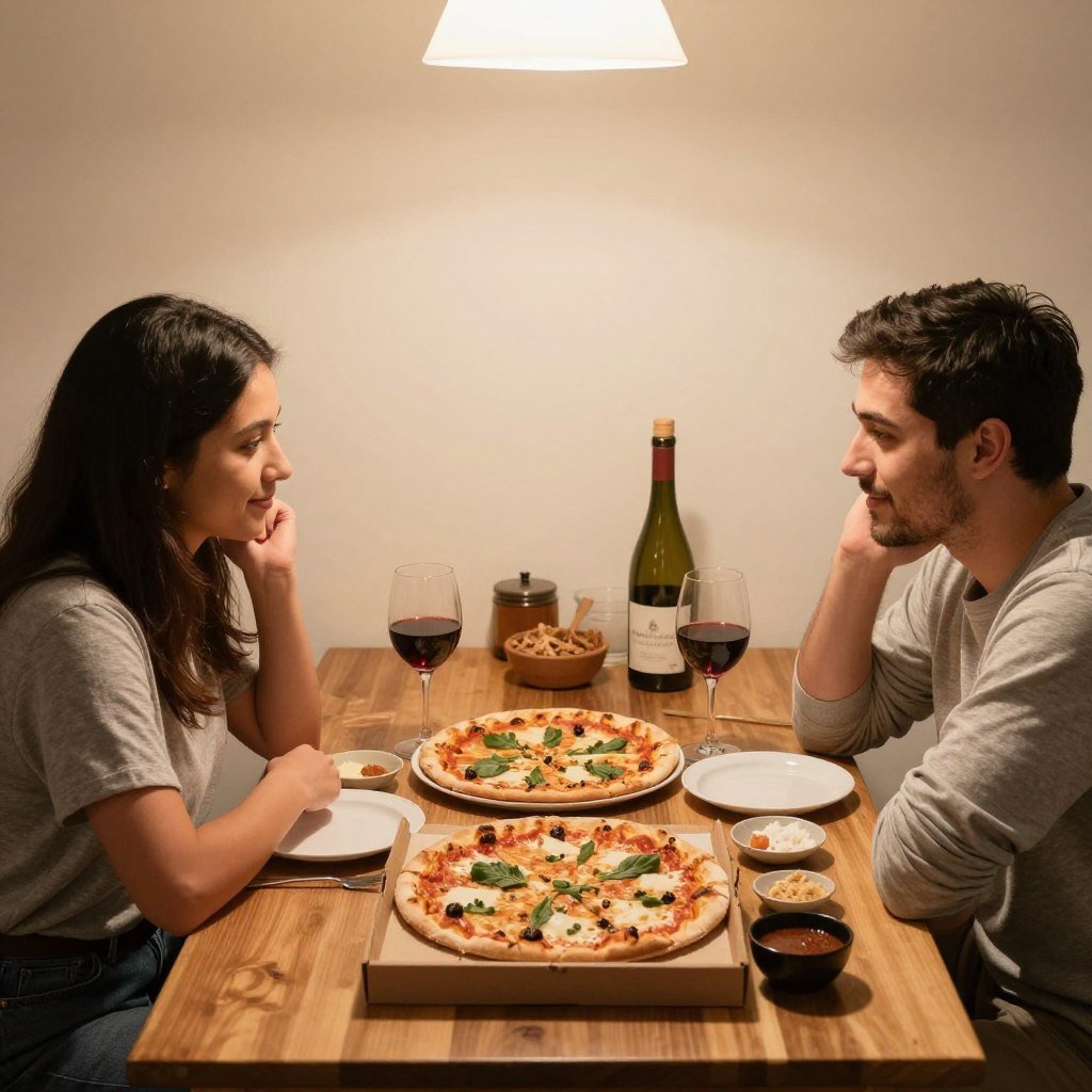 budget friendly home date night setup
