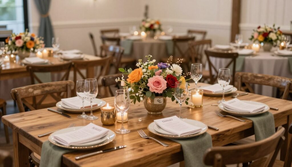budget-friendly wedding with beautiful color scheme