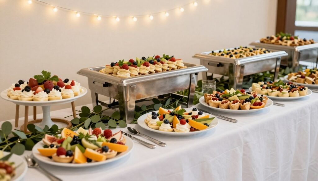budget wedding food ideas buffet style reception catering