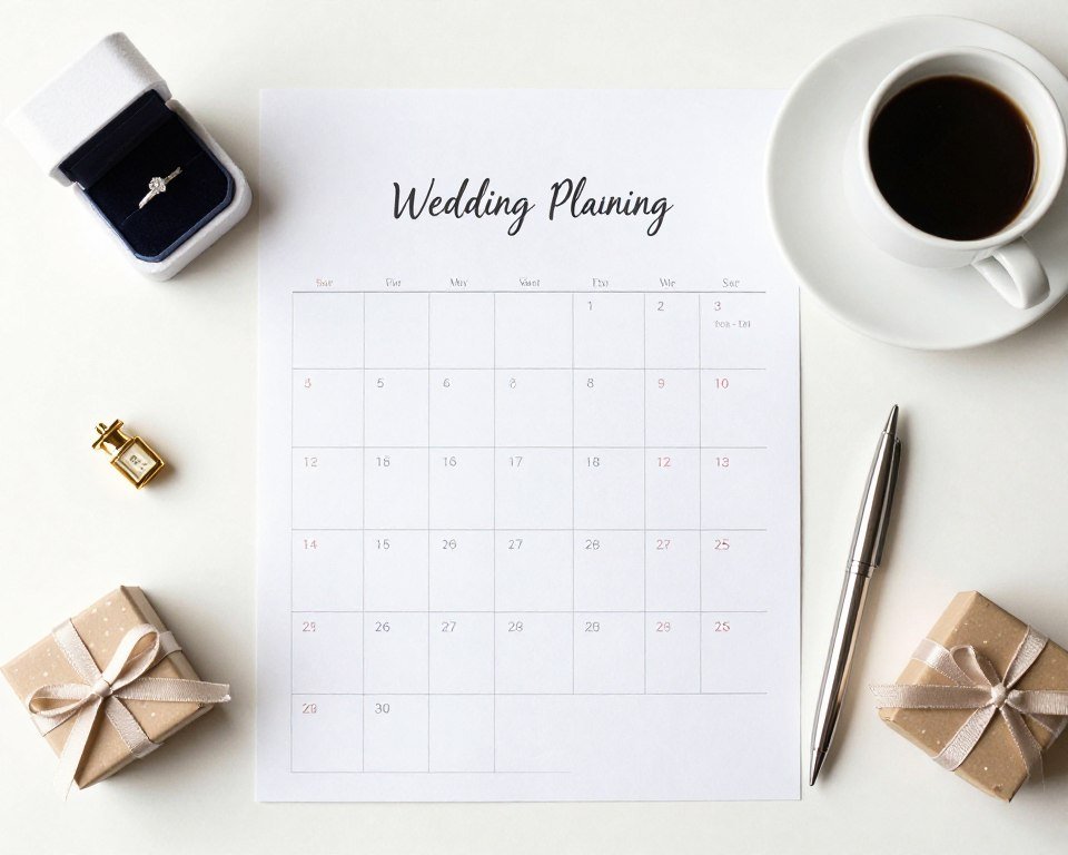 calendar and wedding planning timeline