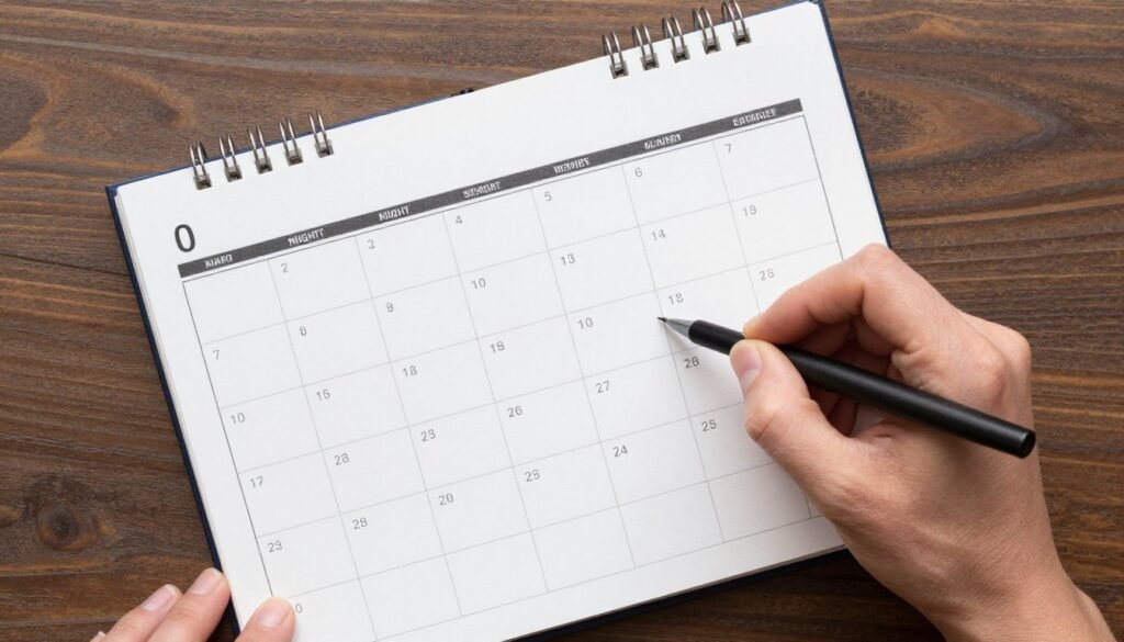 calendar scheduling date night