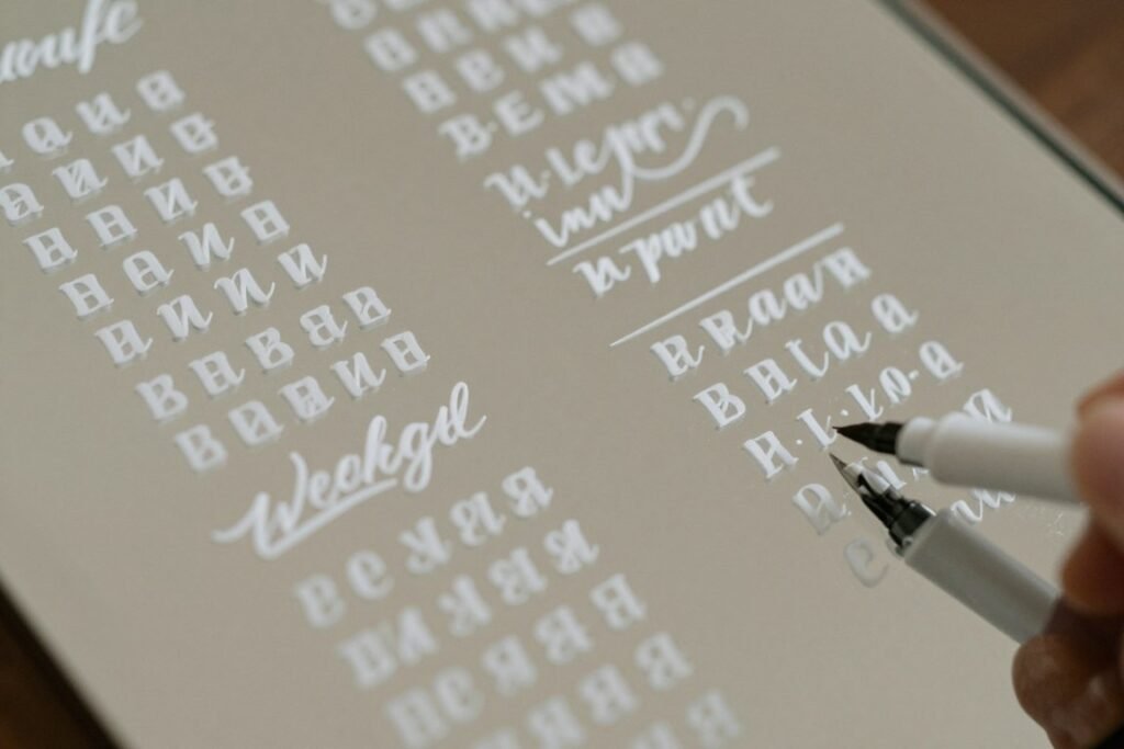 calligraphy on mirror surface for wedding