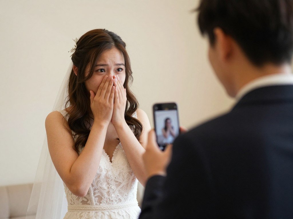 capturing bridesmaid proposal reaction photo