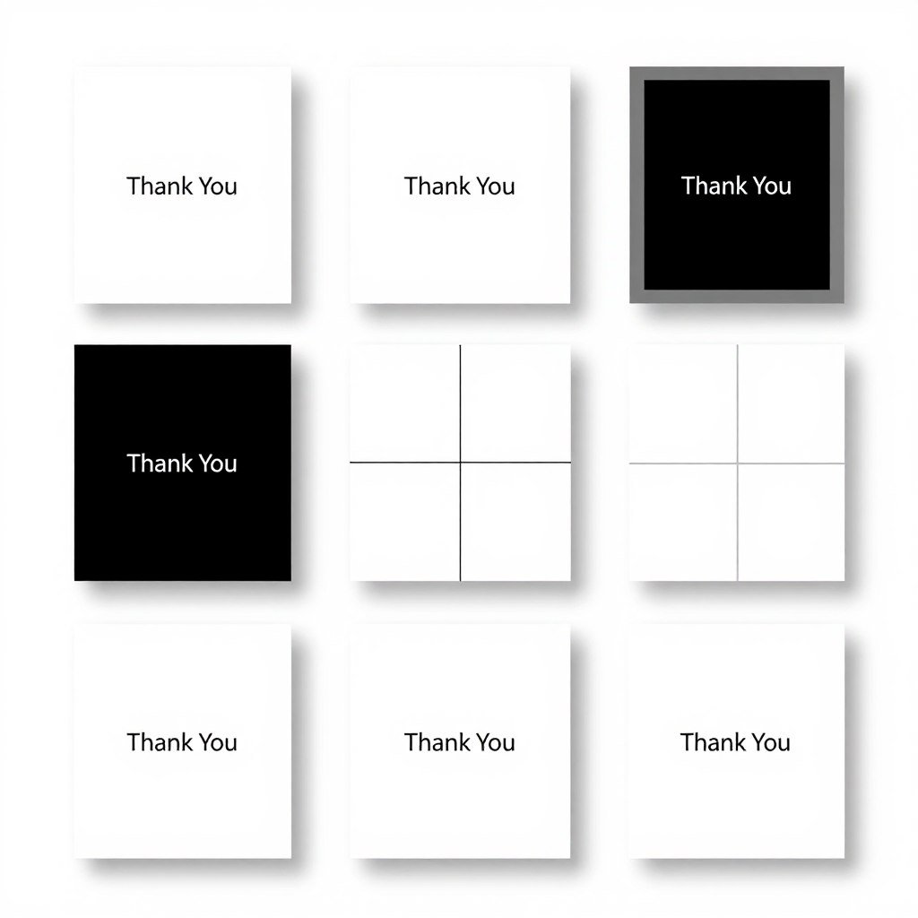 card layout examples showing different composition styles and white space usage