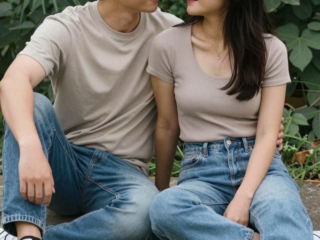 casual anniversary photoshoot clothing