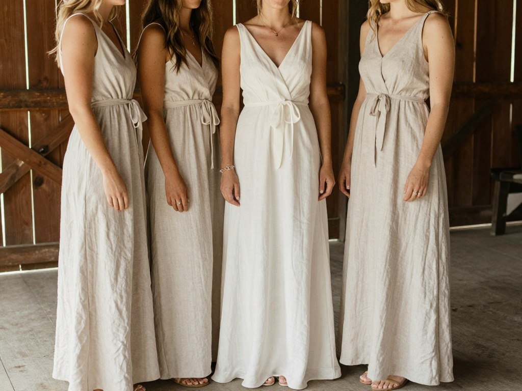 casual bridesmaid dress for rustic barn wedding