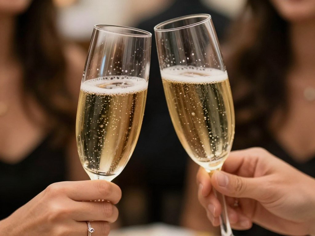 champagne toast engagement celebration