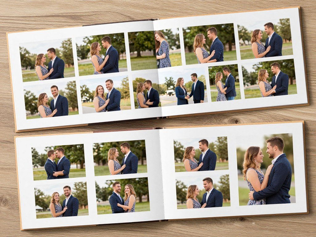 collection of beautiful proposal pictures displayed together showing complete story